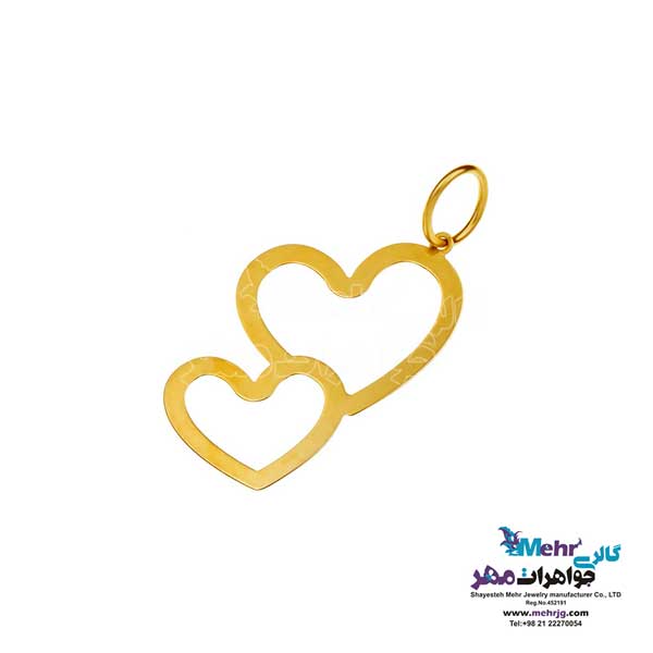 گردنبند طلا دست اول کم اجرت - طرح قلب