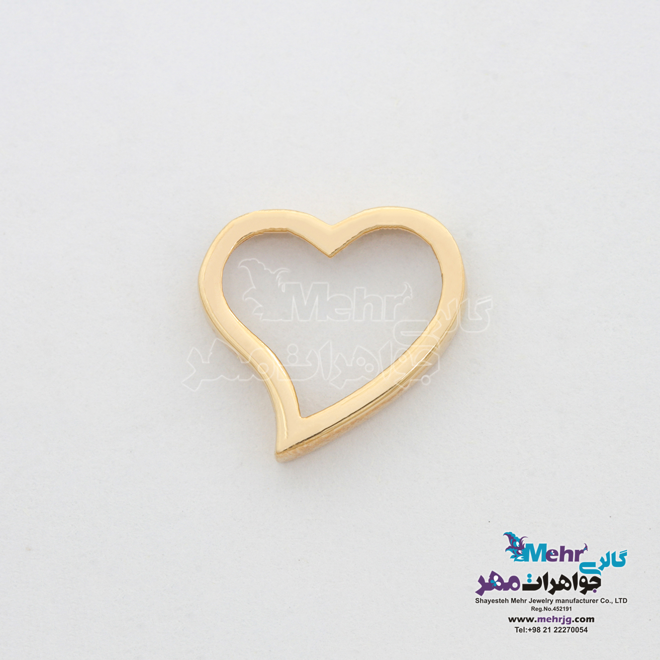 آویز طلا - طرح قلب