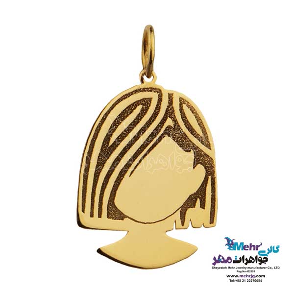 گردنبند طلا دست اول کم اجرت - طرح گیسو