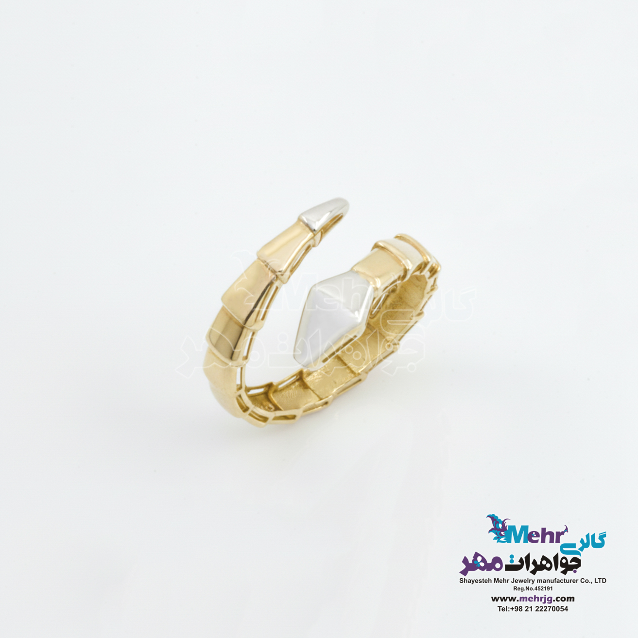 انگشتر طلا - طرح بولگاری