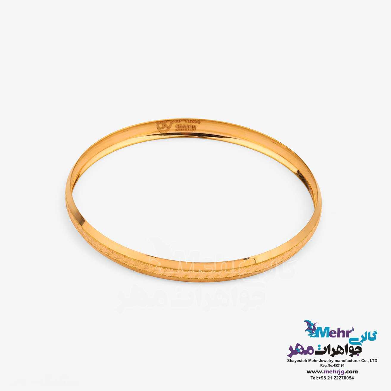 النگو طلا دست اول کم اجرت - طرح تراش سایز 2