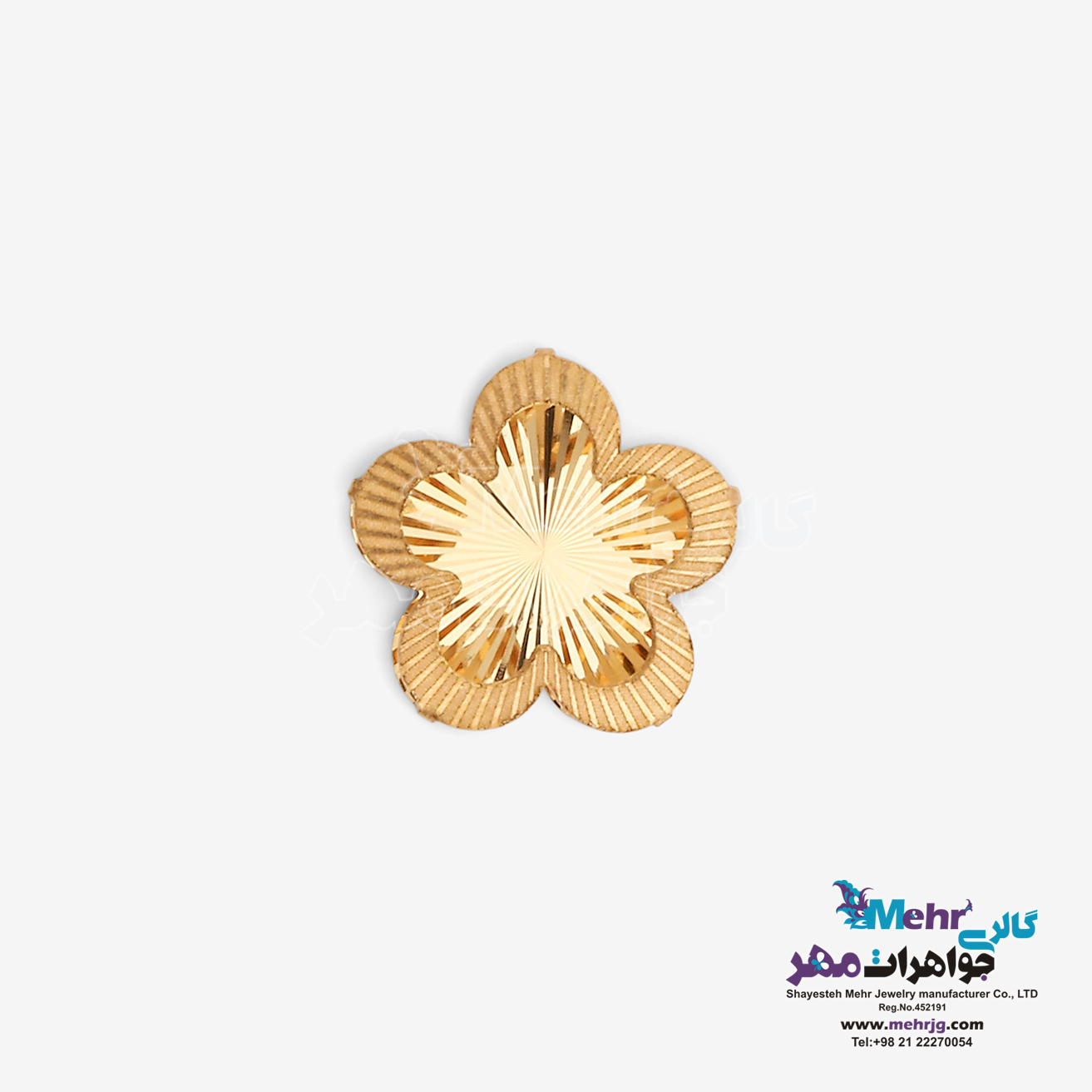 آویز طلا - طرح گل