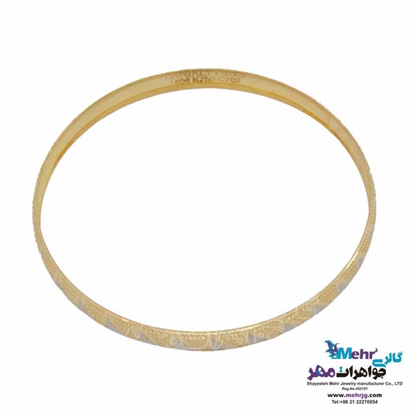 النگو طلا دست اول کم اجرت - طرح تراش سایز 2