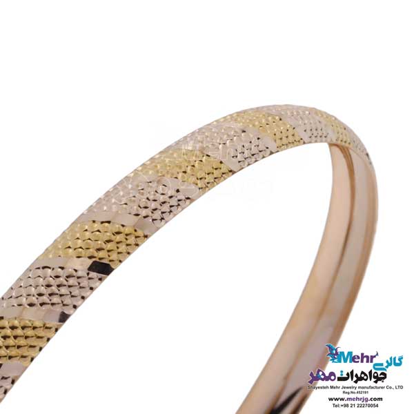 النگو طلا دست اول کم اجرت - طرح تراش سایز 2