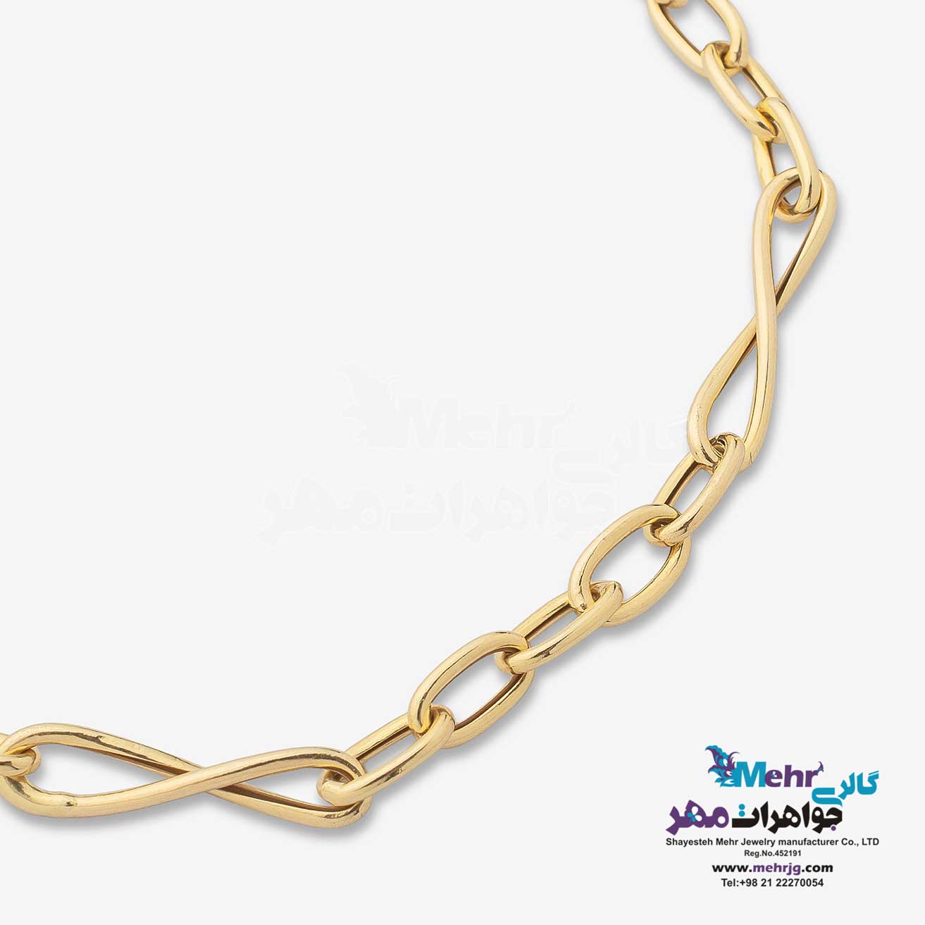دستبند طلا - طرح هرمس