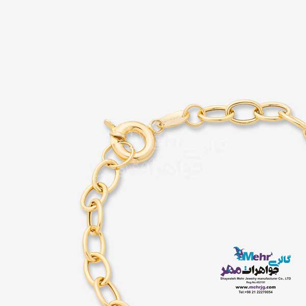 دستبند طلا - طرح حلقه های تو در تو