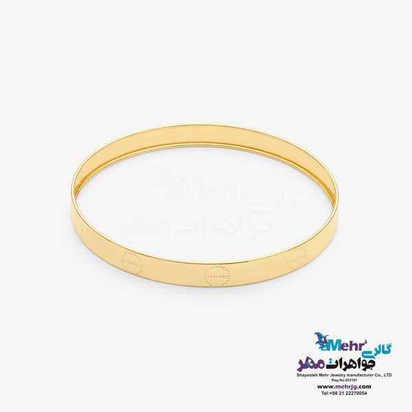 النگو طلا دست اول کم اجرت - طرح تراش سایز 3