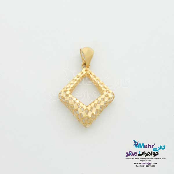 نیم ست طلا - طرح لوزی