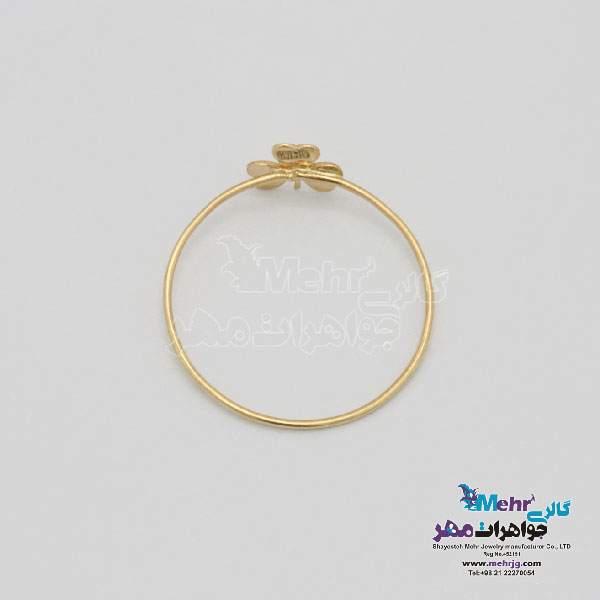 انگشتر طلا - طرح شبدر