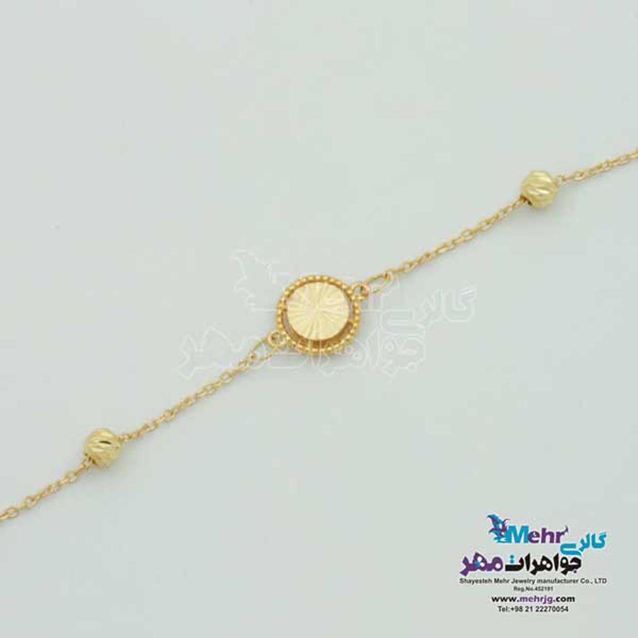 دستبند طلا - طرح دایره