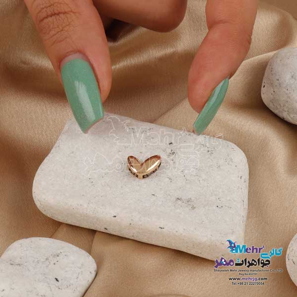 آویز طلا - طرح قلب