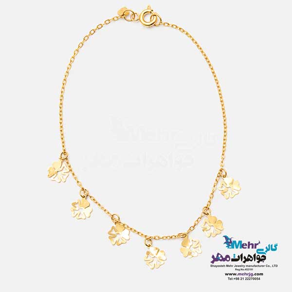 سرویس طلا - طرح پولکی و شبدر