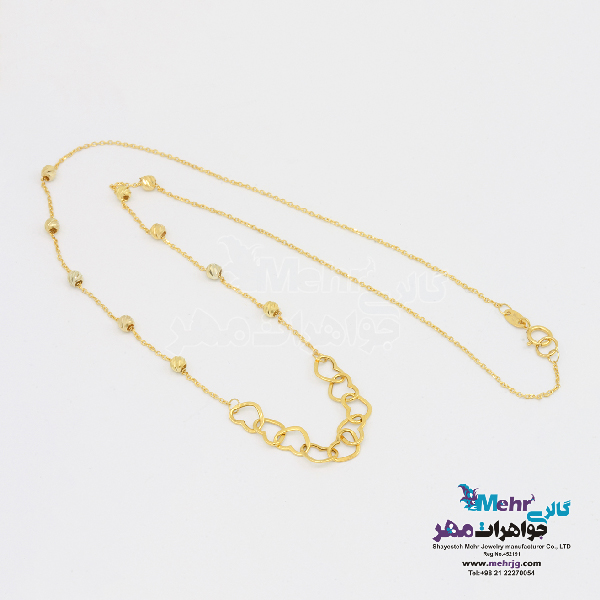 گردنبند طلا - طرح قلب هارت لینک