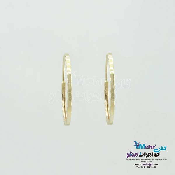 گوشواره طلا - طرح دایره