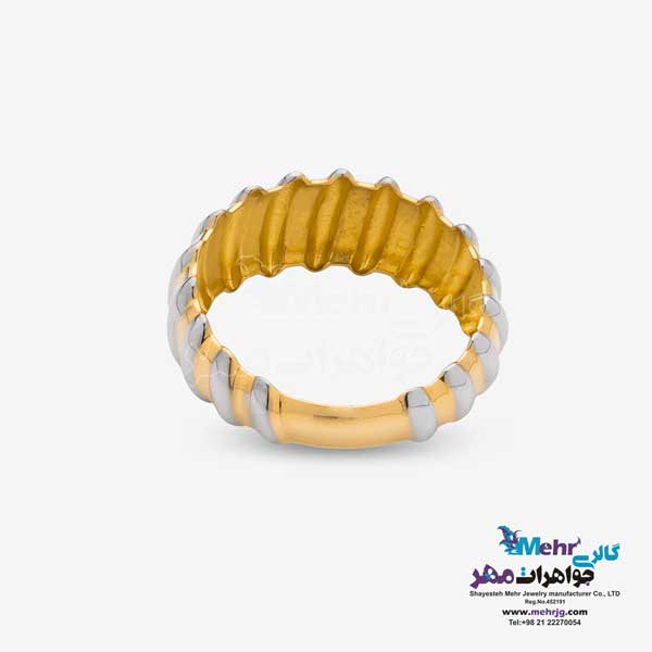 انگشتر طلا - طرح کروسان