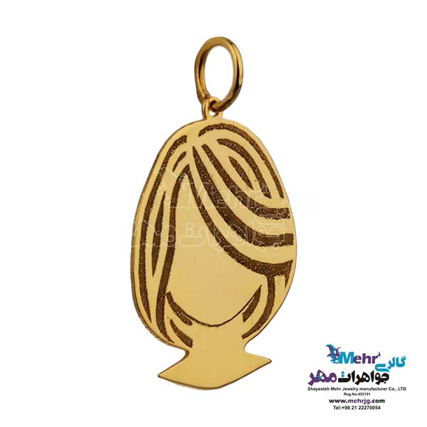 گردنبند طلا دست اول کم اجرت - طرح گیسو