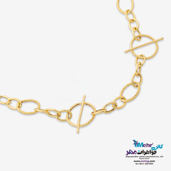 گردنبد طلا - طرح حلقه های تو در تو