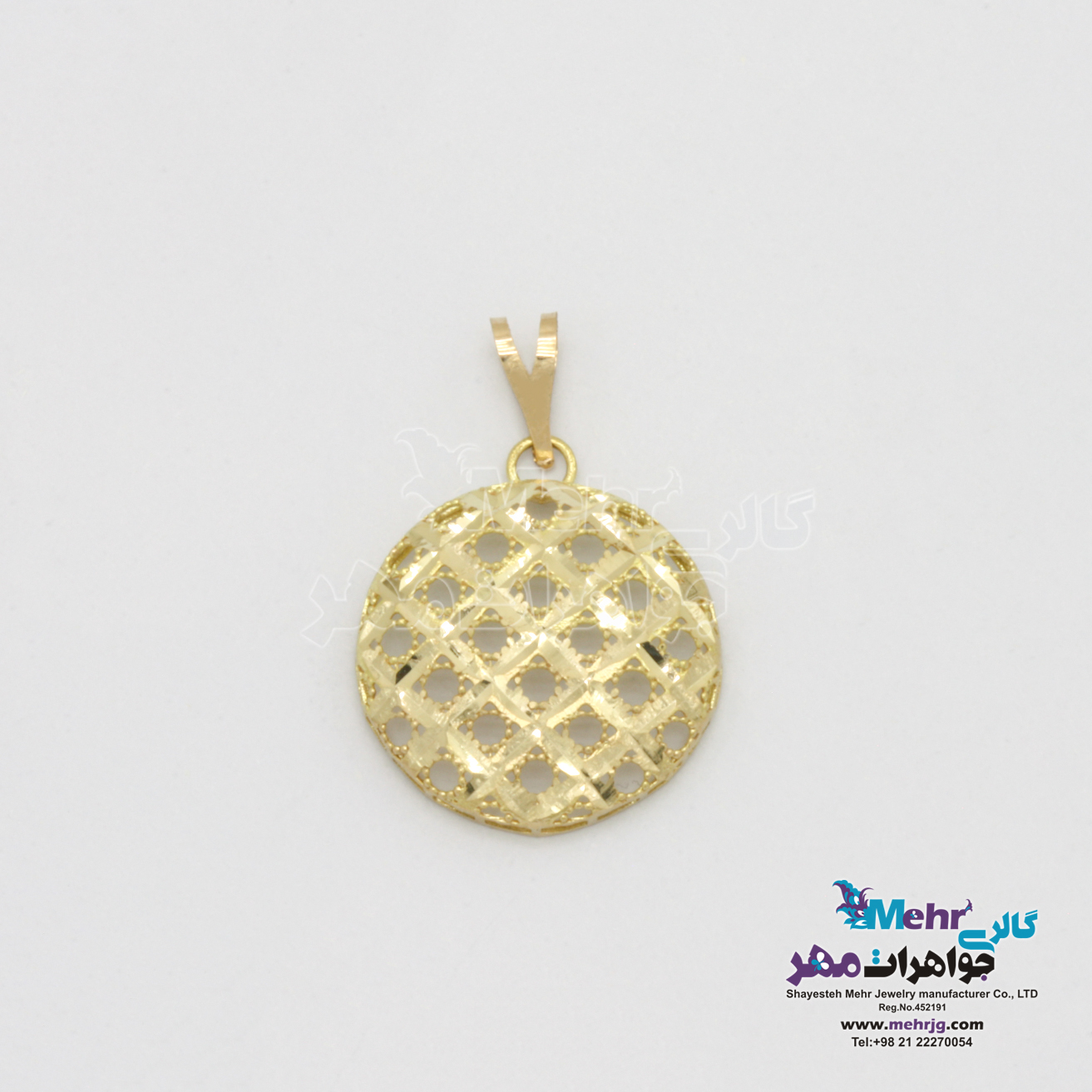 نیم ست طلا - طرح دایره تراش