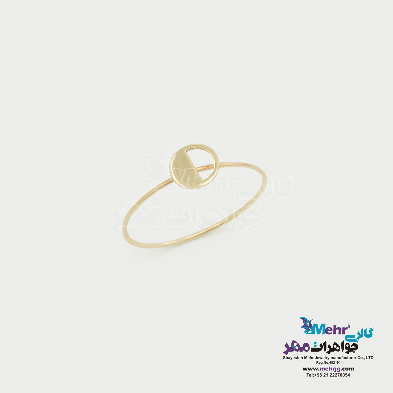 انگشتر طلا - طرح دایره