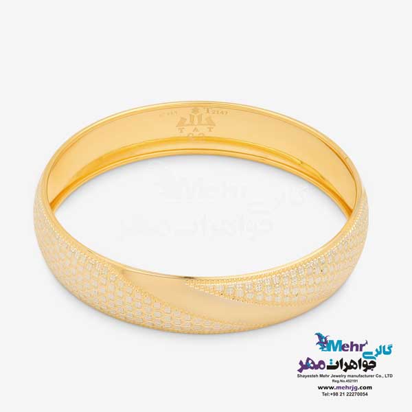النگو طلا دست اول کم اجرت - طرح تراش سایز3