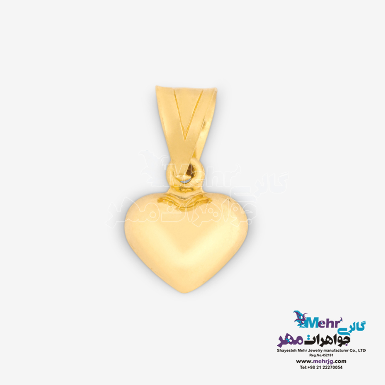 آویز طلا - طرح قلب