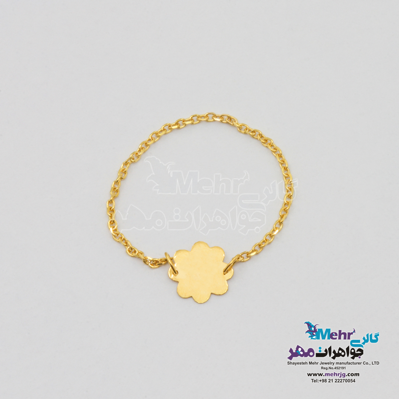 انگشتر طلا - طرح شبدر