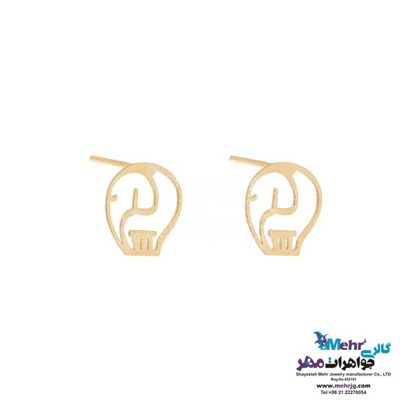 نیم ست طلا دست اول کم اجرت - طرح فیل