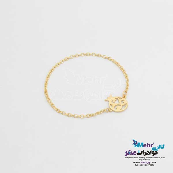 انگشتر طلا - طرح انار