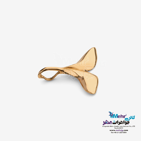 آویز طلا - طرح دم وال