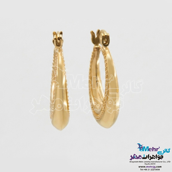 گوشواره طلا - طرح دایره