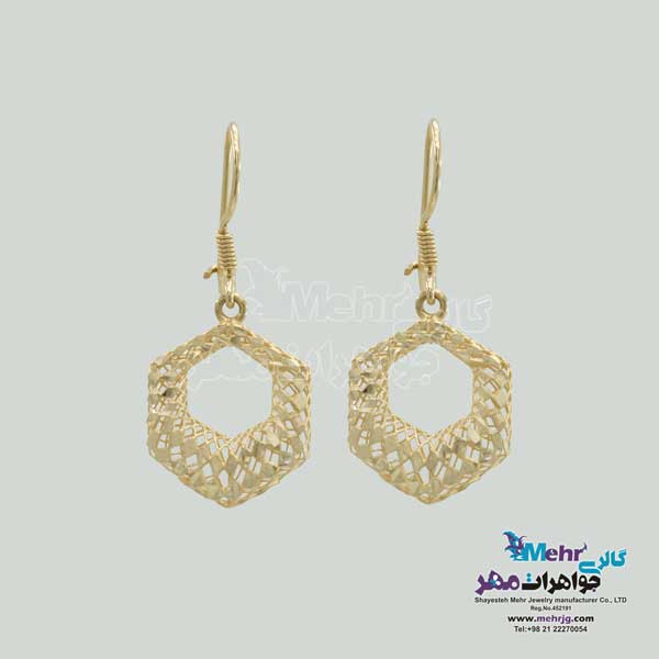 نیم ست طلا - طرح شش ضلعی