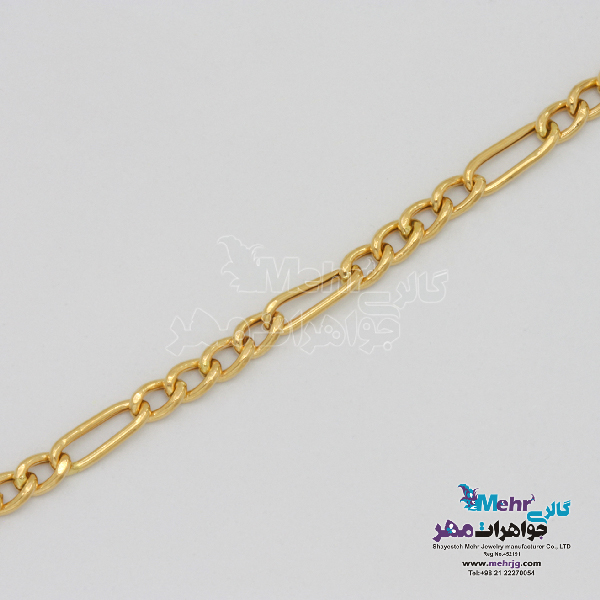 دستبند طلا - طرح فیگارو