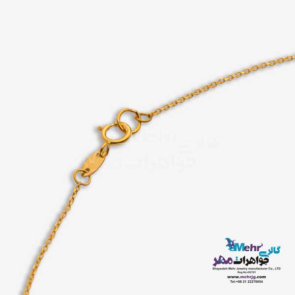 گردنبند طلا دست اول کم اجرت  - طرح طلوع خورشید