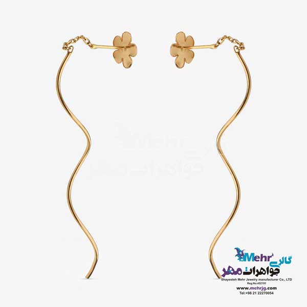 گوشواره طلا - طرح گل