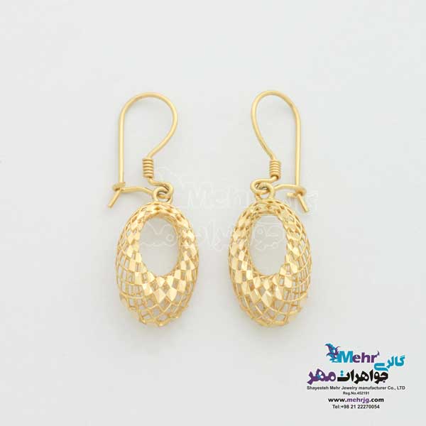 نیم ست طلا - طرح بیضی