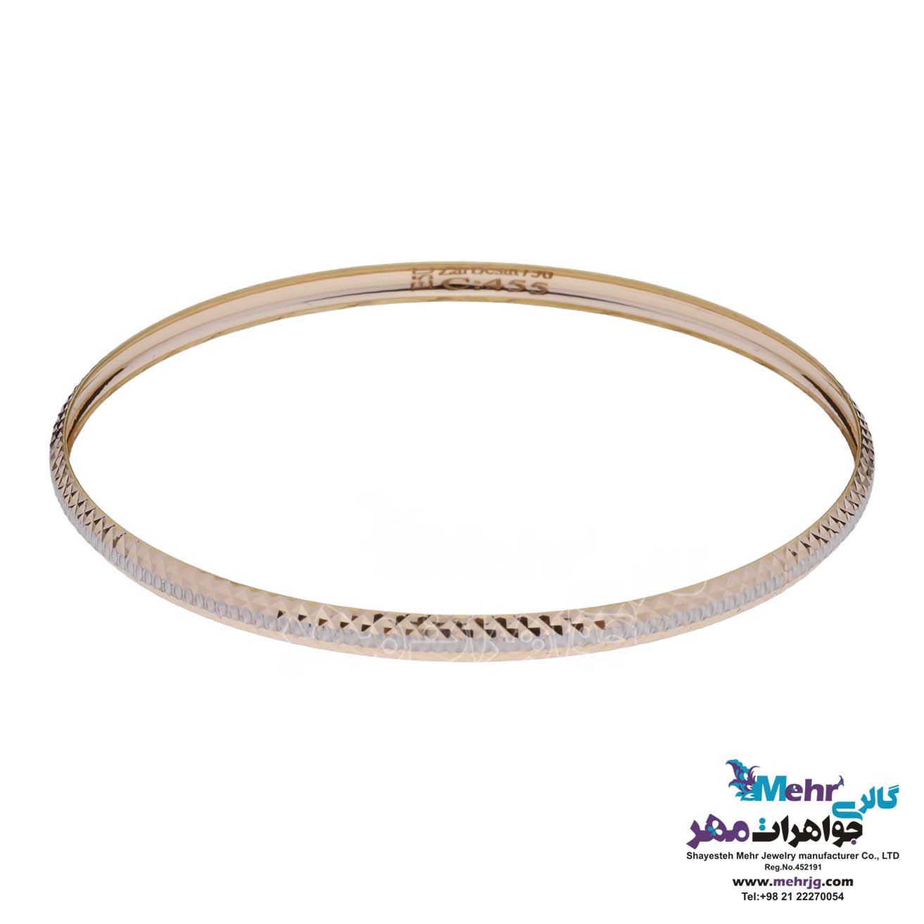 النگو طلا دست اول کم اجرت - طرح تراش سایز 2