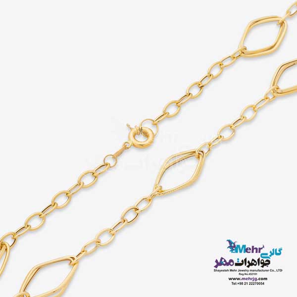 گردنبد طلا - طرح حلقه های تو در تو