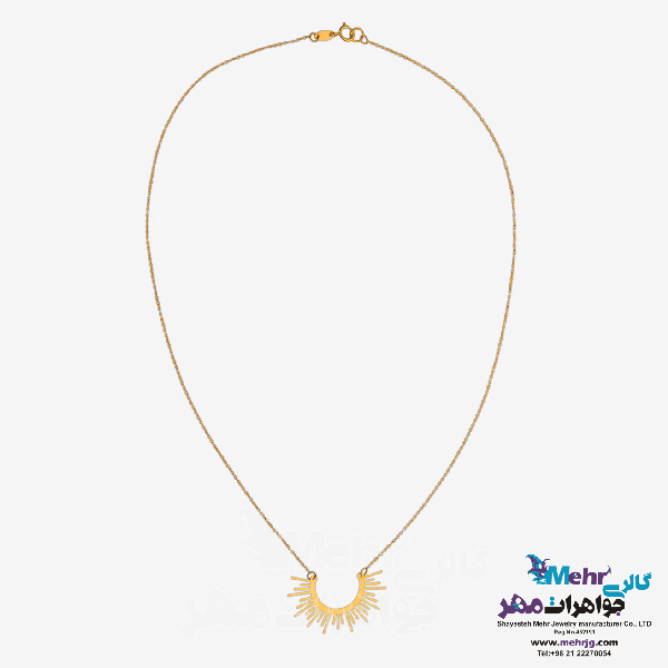 گردنبند طلا - طرح طلوع خورشید