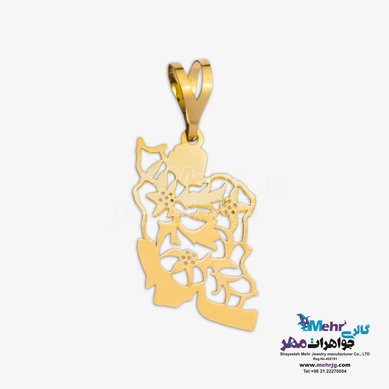 آویز طلا - طرح ایران