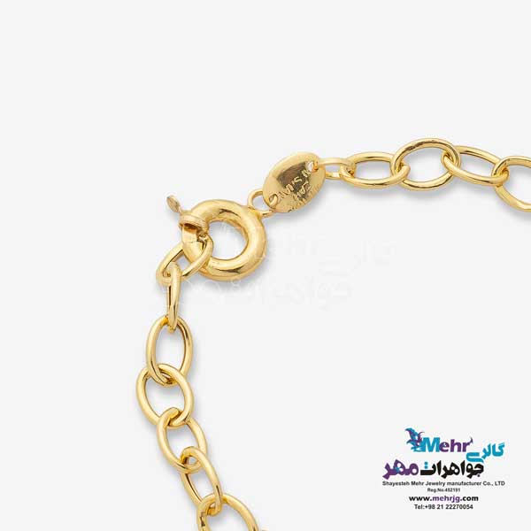 دستبند طلا - طرح حلقه های تو در تو