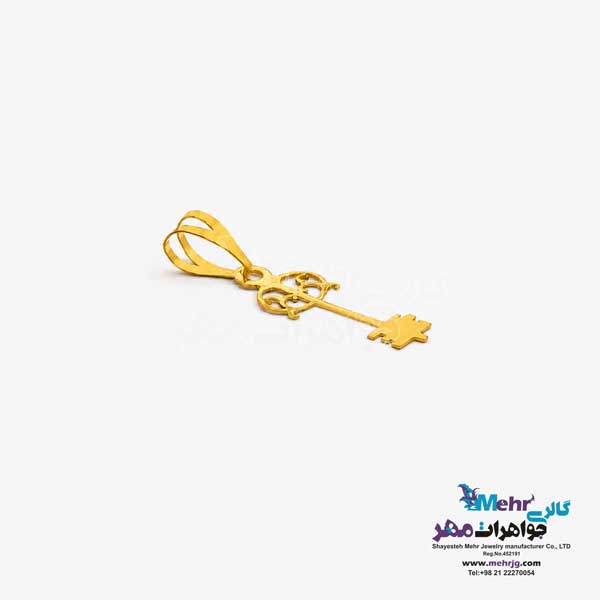 آویز طلا - طرح کلید