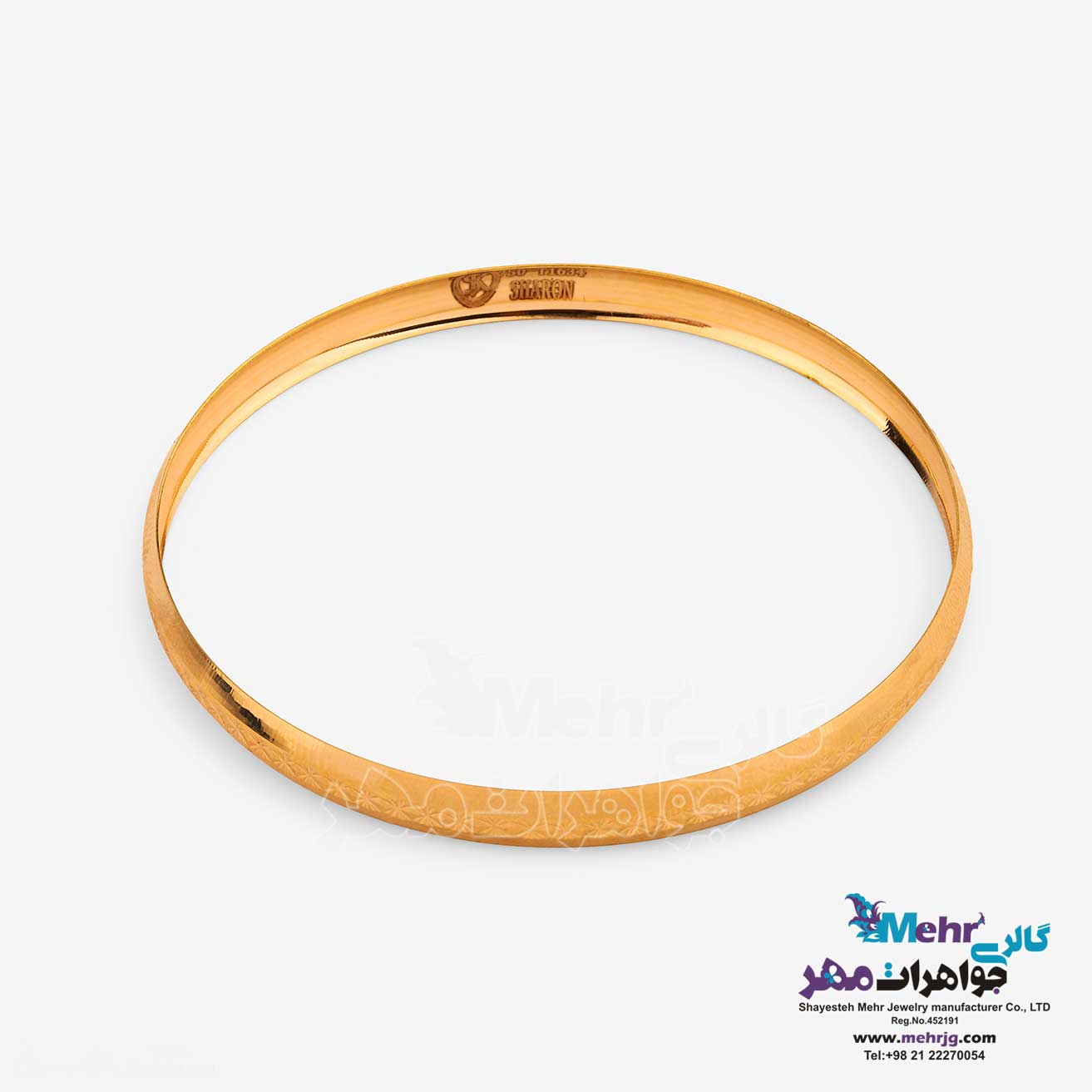 النگو طلا دست اول کم اجرت - طرح تراش سایز 2