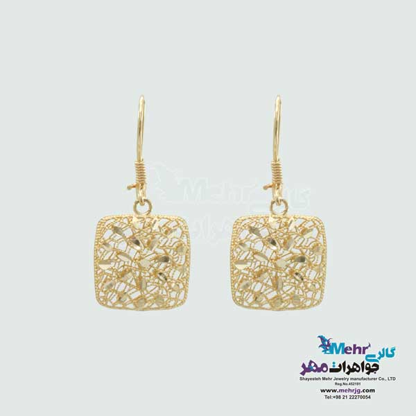 نیم ست طلا - طرح مربع