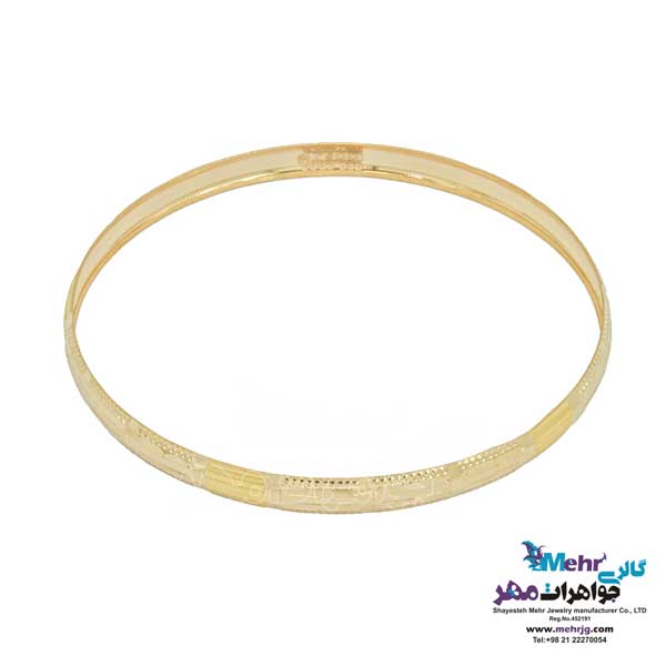 النگو طلا دست اول کم اجرت - طرح تراش سایز 3