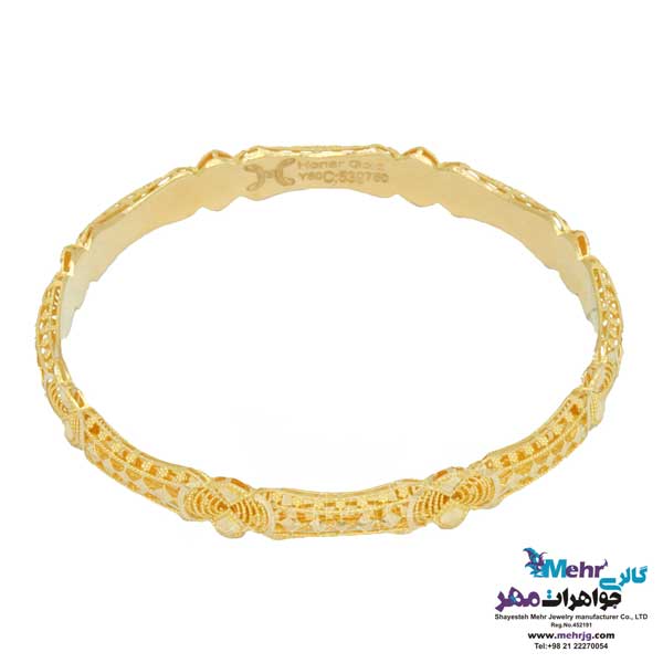 النگو طلا دست اول کم اجرت - طرح تراش سایز 3