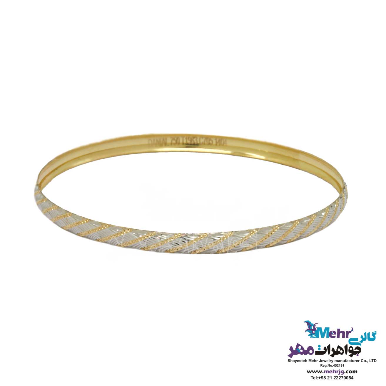 النگو طلا دست اول کم اجرت - طرح تراش سایز 2