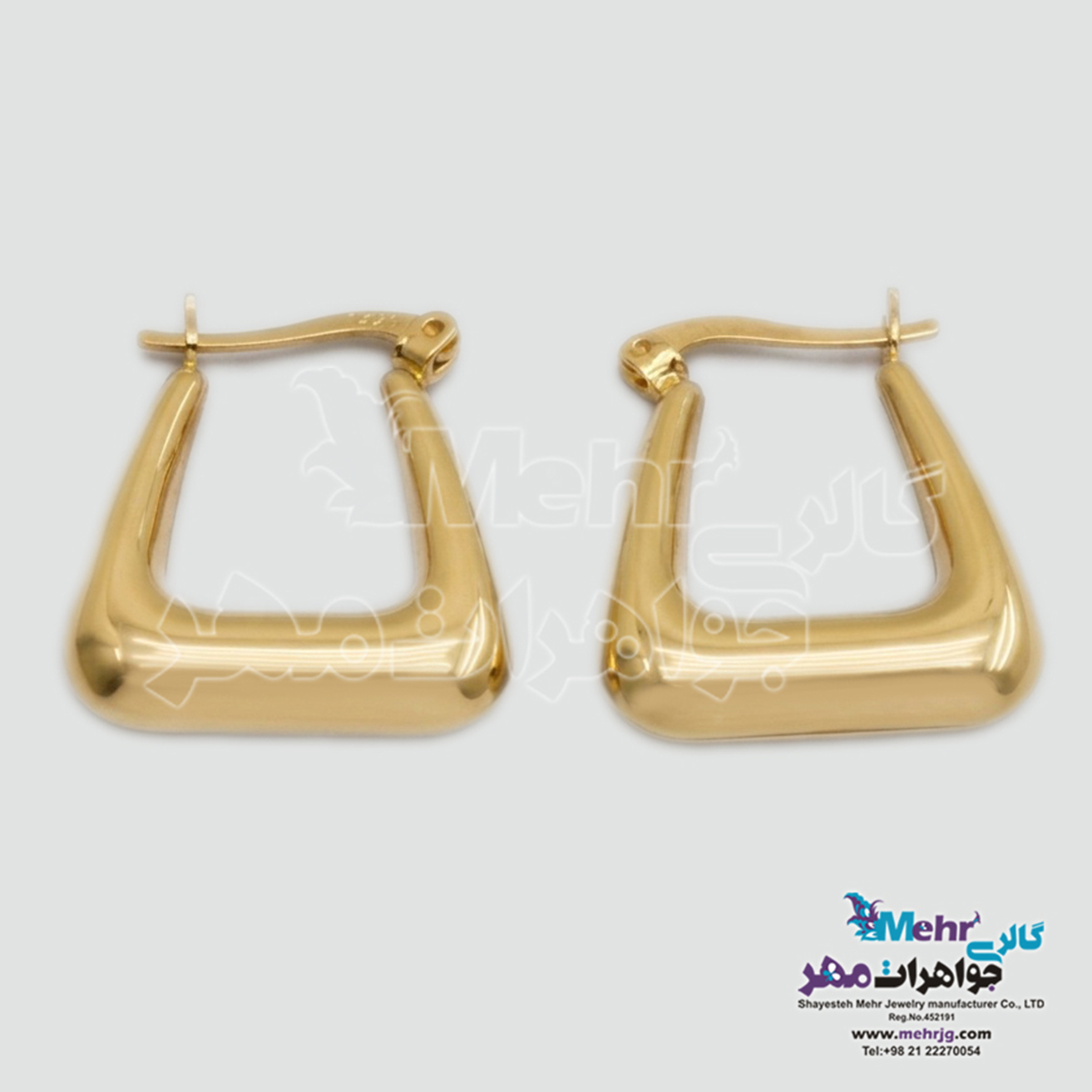 گوشواره طلا - طرح هندسی