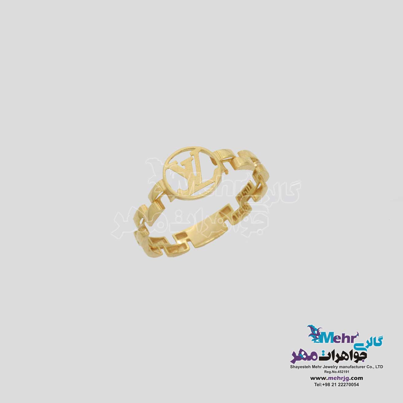 انگشتر طلا -طرح لویی ویتون