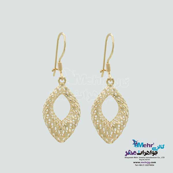 نیم ست طلا -طرح لوزی