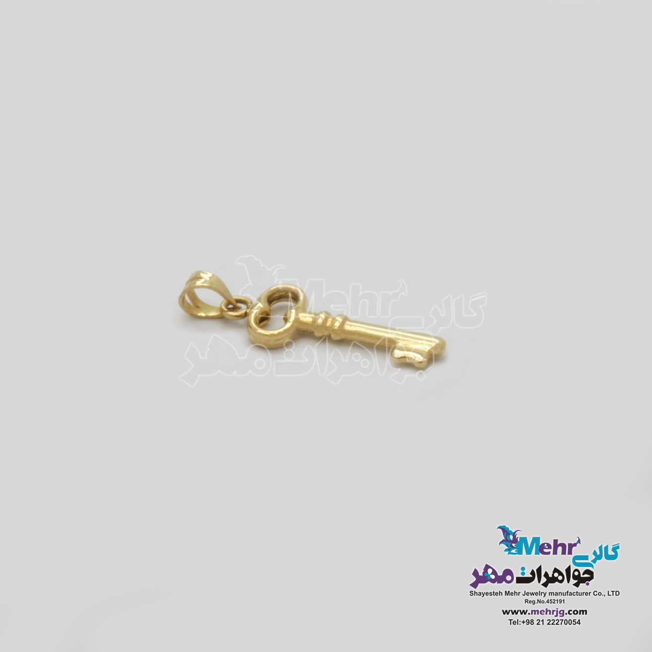 آویز طلا - طرح کلید